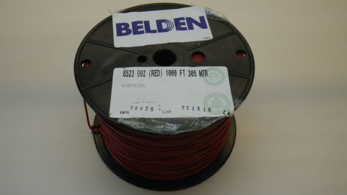 BELDEN 8522 002 1000, PVC Hook-up Wire 18 AWG Red, 1000FT, New