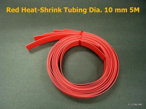 3/8 In Red 2:1 Polyolefin 600V Heat Shrinkable Wrapping Tubing 5M=16f/Lot #so7