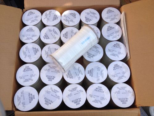 1 Case 25rolls 250yd Size1 Mil-Spec White Natural Polyester Braided Lacing Tape