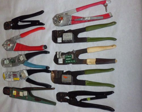 10 BUCHANAN ASTRO THOMAS BETTS  BURNDY AMP Wire Industrial Hand Tool Crimper