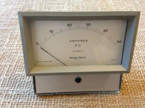 Vintage Western Electric DC Amp amperes Meter   KS-19563 L1 with warranty