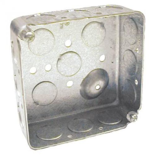 Hubbell square box 4&#034;  12 1/2&#034; knockouts 1-1/2&#034; deep 190 outlet boxes 190 for sale