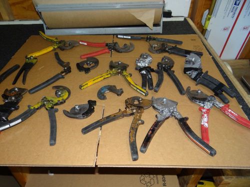 Lot of 12 burndy jennytools electroline rcc336 wire cutter tools repair for sale