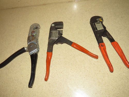 ^^ lot of three buchanan /thomas &amp; betts  crimpers  -  (ssss) for sale