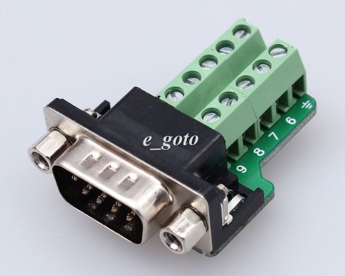 Db9-g9 db9 nut type connector 9pin male adapter terminal module precise for sale