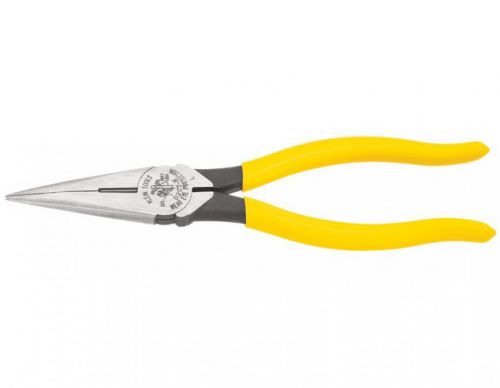 Klein tool 8&#039;&#039; heavy-duty long nose pliers w/side cutting t21211 for sale