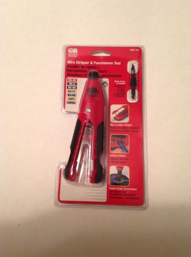 New gardner bender &#034;gb&#034; wire stripper punch down tool spd-10l new- cat 5/6 for sale
