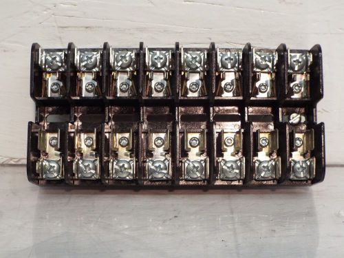 Gould shawmut 30320r fuse holder (8) ,holds (8) class cc fuses,600v,30 a amps for sale