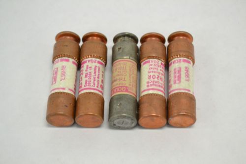 LOT 5 GOULD ASSORTED TR20R TRN-R 20 20A DUAL-ELEMENT TIME-DELAY FUSE B256892
