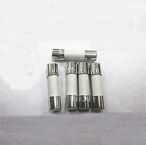 10 pieces 250V 6.3A Slow Blow 5x20mm Ceramic Tube Fuses