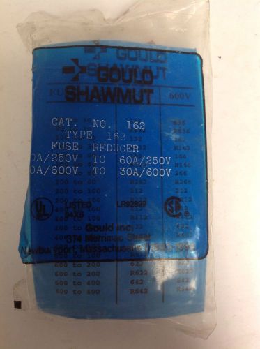 Gould * shawmut fuse reducer nib * 162 for sale