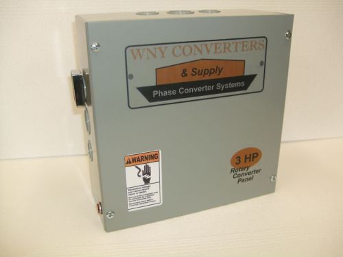 3 Hp phase converters control panel CONVERTER ROTARY made in USA RP03