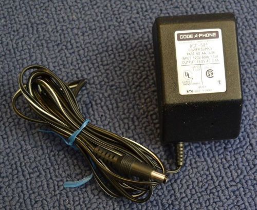 CODE-A-PHONE ACC-541 POWER SUPPLY PART NO. AA-1408 OUTPUT 13.5V AC 0.8A