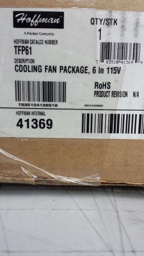 Hoffman 6inch 115 volt cooling fan package for sale