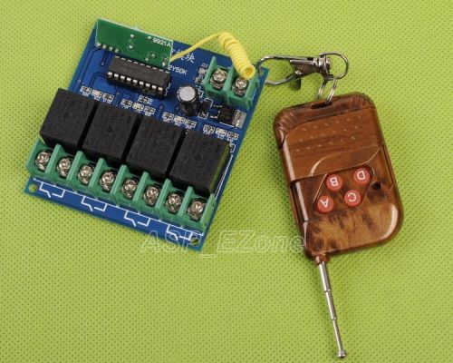 Interlocking Type 12V 4 Channel Wireless Remote controller Kit for Arduino