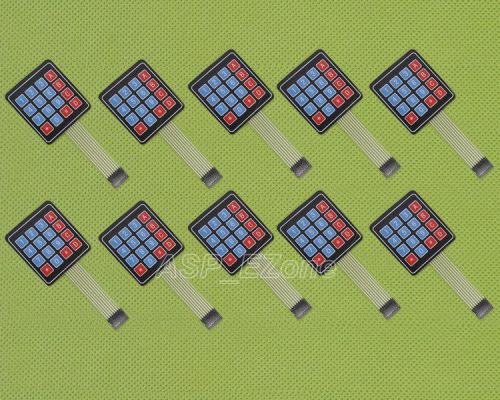 10pcs high quality 4 x 4 matrix array 16 key membrane switch keypad keyboard for sale