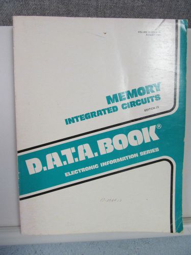 DATA BOOK MEMORY INTEGRATED CIRCUITS  EDITION 25   1983