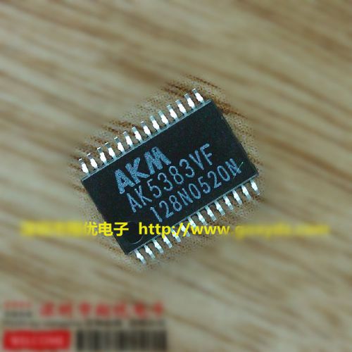 5pcs AK5383, AK5383VF, Enhanced Dual Bit 96KHz 24-Bit ADC, AKM Brand New!!
