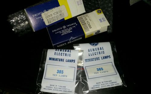 Mini Light Bulbs GE #385 NOS Lot of 20 bulbs