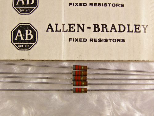 10 allen bradley 8.2k ohm 1/4w carbon comp resistors nos +/-5% 8200 ohm for sale