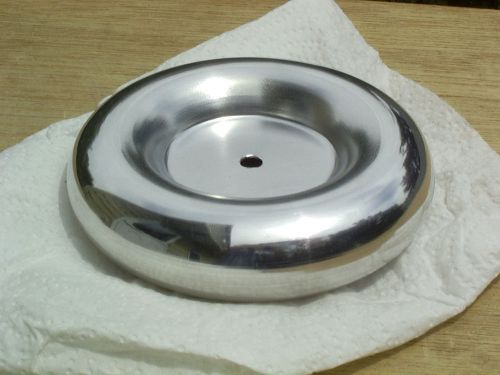 1&#034; x 4&#034; spun aluminum toroid for tesla coil hv project marx generator polished for sale