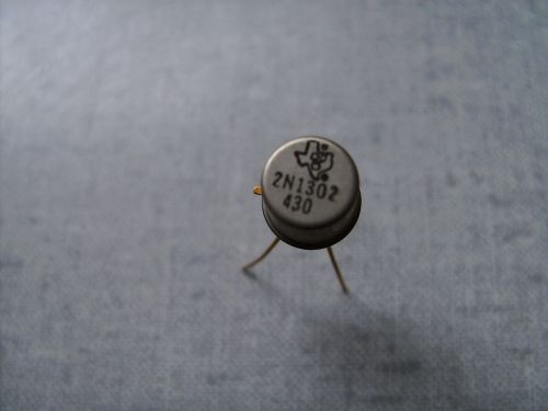 Texas Instrument 2N1302 NPN Germanium Transistor, Gold leads, hFE matched