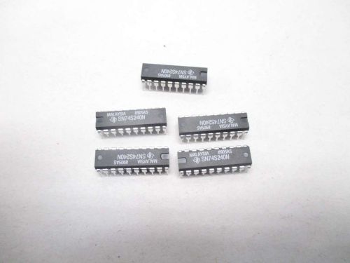 Lot 5 new texas instruments sn74s240n 20-pin logic gates chip d477398 for sale