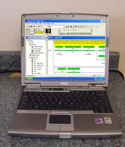 Plc programming laptop micrologix 5000 500 5 studio machine panelview programmer for sale