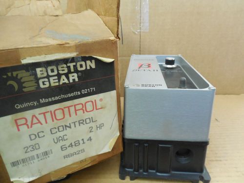 Boston gear ratiotrol dc contol rba2s 64814 230 vac 2hp 2 hp 15.8a new for sale