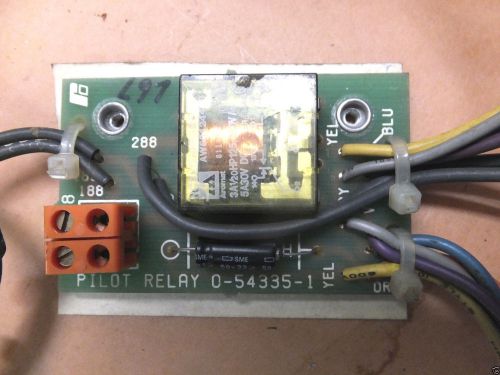 Reliance Electric Pilot Relay PC Board 0-54335-1 USED