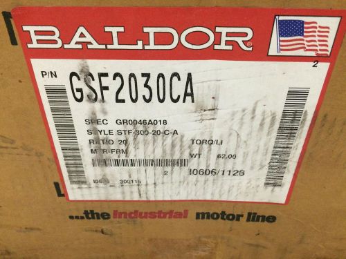Baldor Universal Series Right Angle Speed Reducer GSF2030CA Solid Shaft Quill