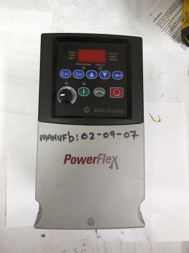 A b powerflex vfd 5hp cat no. 22a-d8p7n104 series a used for sale