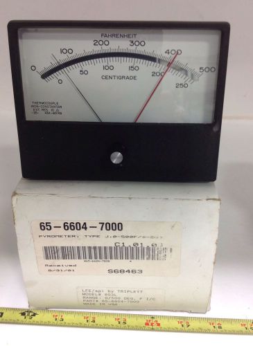 0-500 deg.f / 0-250 deg.cent pyrometer nib 603l / 65-6604-7000 for sale