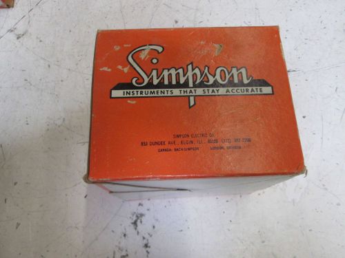 SIMPSON 1329 PANEL METER *NEW IN A BOX*