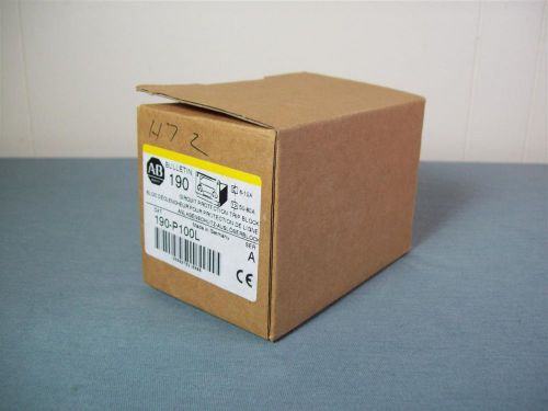 Allen Bradley 190-P100L Motor Protection Trip Block SER A  Surplus New in Box!