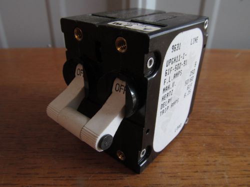 Airpax 5 amp circuit breaker 250 vac delay 61f #upgh11-1-61f-502-91 (am-6) for sale