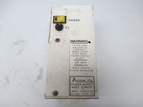 Avtron c16237 power supply 115v-ac 5v-dc 10a amp d298163 for sale