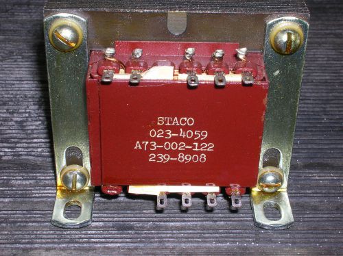 STACO POWER TRANSFORMER EURO PRI 220 VOLT AC  SEC (12 V) AND (40  VCT)