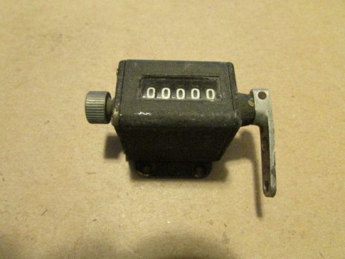 Vintage  5 Digit Industrial Mechanical Counter Working 2 1/2&#034; Wide x 1 1/4&#034; Tall