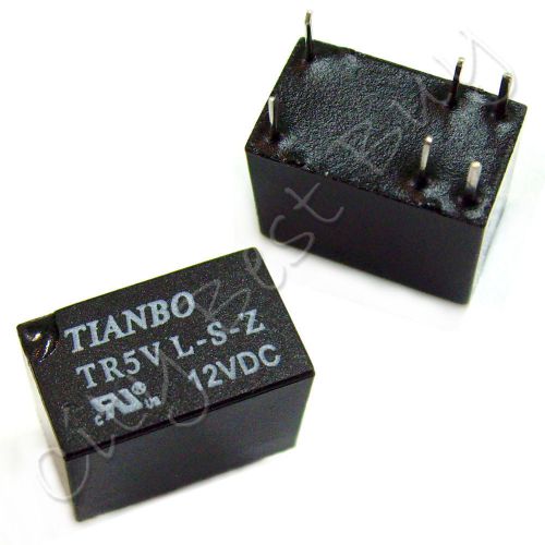 20 x TR5V L-S-Z 12V LSZ PCB Relay Coil SPDT 6 Pins Power Relay TINABO
