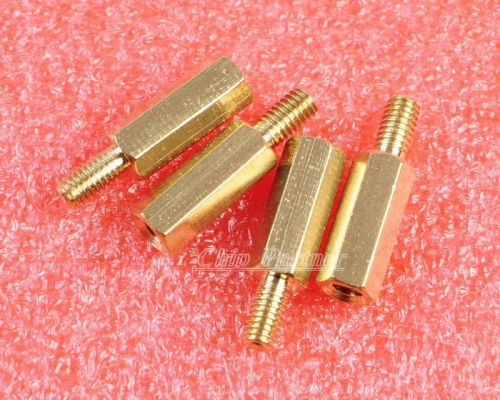 25pcs m3 male 6mm x m3 female 12mm brass standoff spacer m3 12+6 for sale