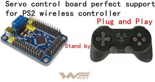 Arduino usb 32 road servo controller servo control board support ps2 controller for sale