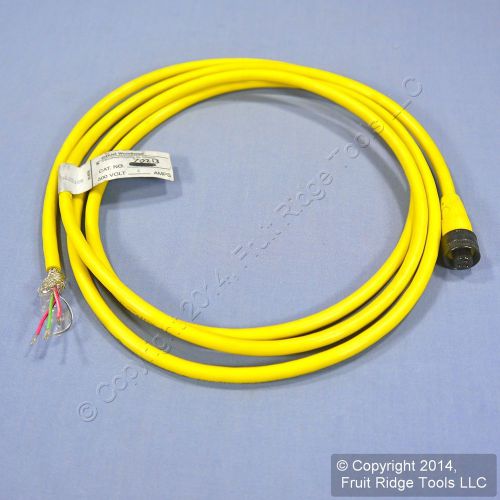 6&#039; daniel woodhead quick disconnect pvc cord pigtail 22/3 4a 250v female 70213 for sale