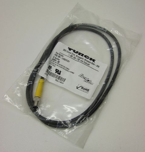 Turck m8 picofast single-ended 3-wire cordset male psg 3m-1/s90/s101 / u0954-88 for sale