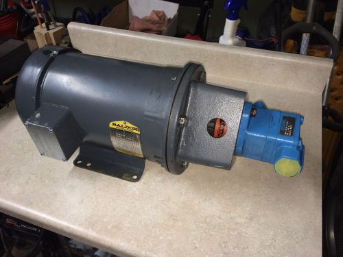 Baldor 5 hp 3-phase motor with hydraulic pump for sale
