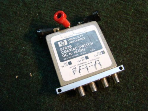 HP Agilent 8763B COAXIAL SWITCH - DC to 18GHz