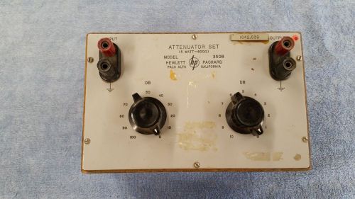 HP 350B Attenuator Set, Vintage wooden box test equipment
