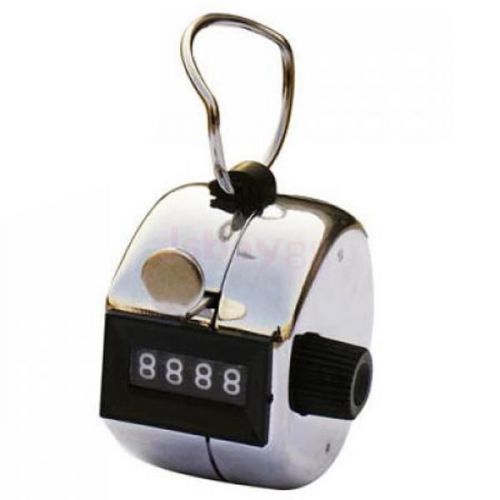 2Pcs Stainless Palm Manual Hand Clicker Golf 4 Digit Number Tally Click Counter