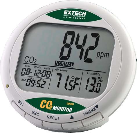Extech co200 desktop indoor air quality co2 monitor for sale