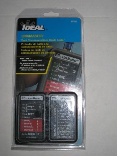 Ideal Linkmaster 62-200 Data Communications Ethernet Cable Tester  - Brand New